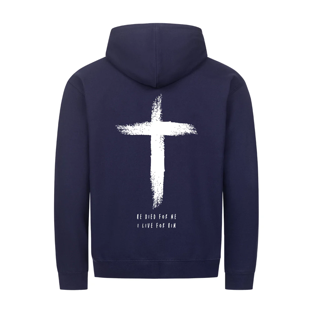 He died Zipper Hoodie Backprint - Image 7