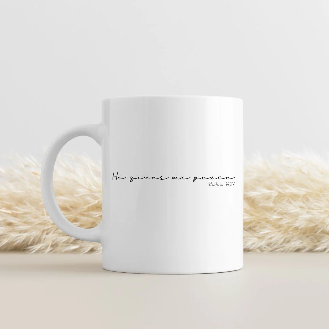 He gives me peace Tasse
