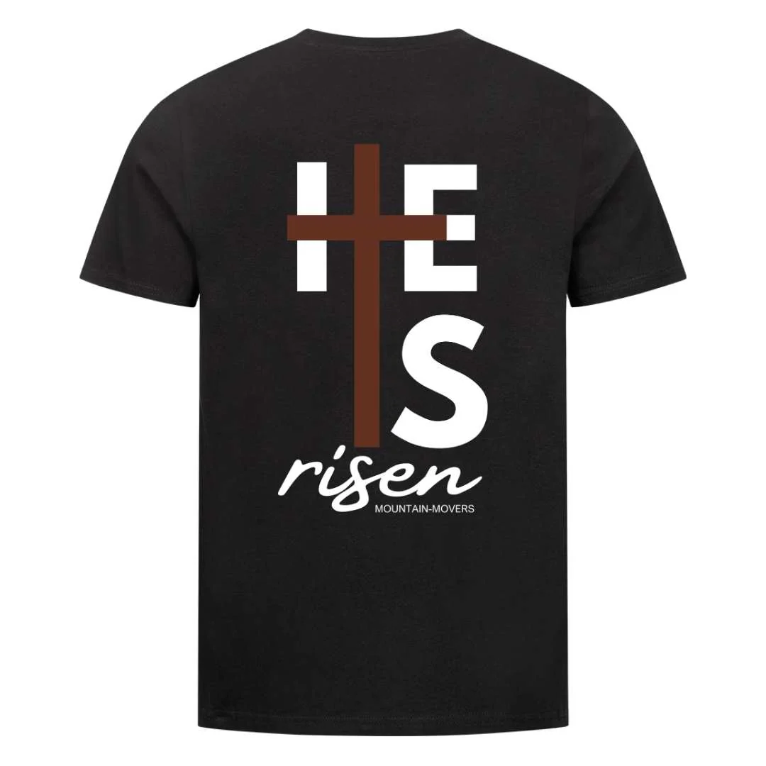 He is risen cross Shirt BackPrint - Image 2