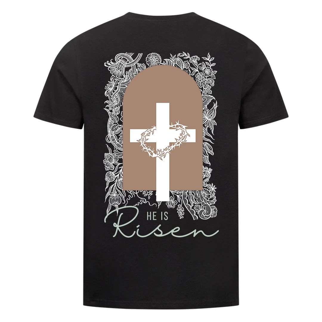 He is risen light Shirt Backprint - Image 2