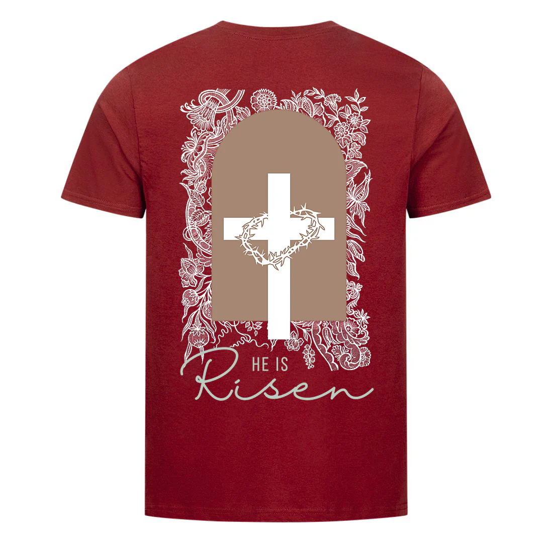He is risen light Shirt Backprint - Image 3
