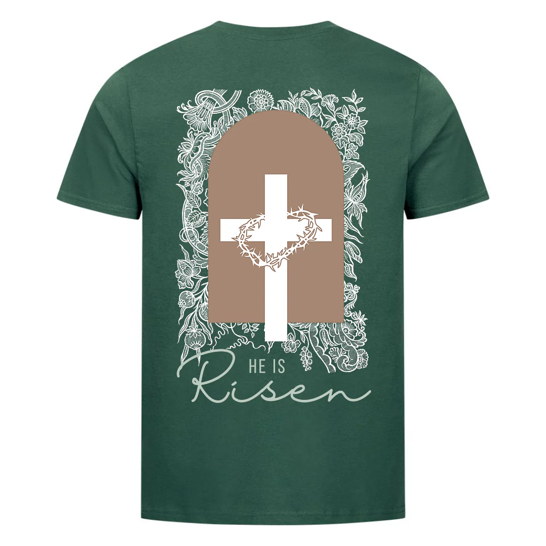 He is risen light Shirt Backprint - Image 4