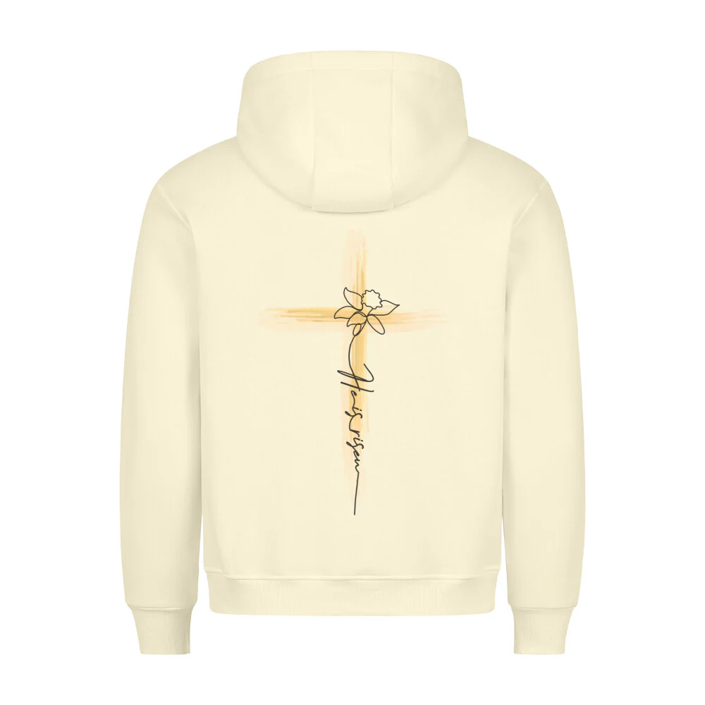 HE is Risen Narzisse Hoodie BackPrint - Image 3