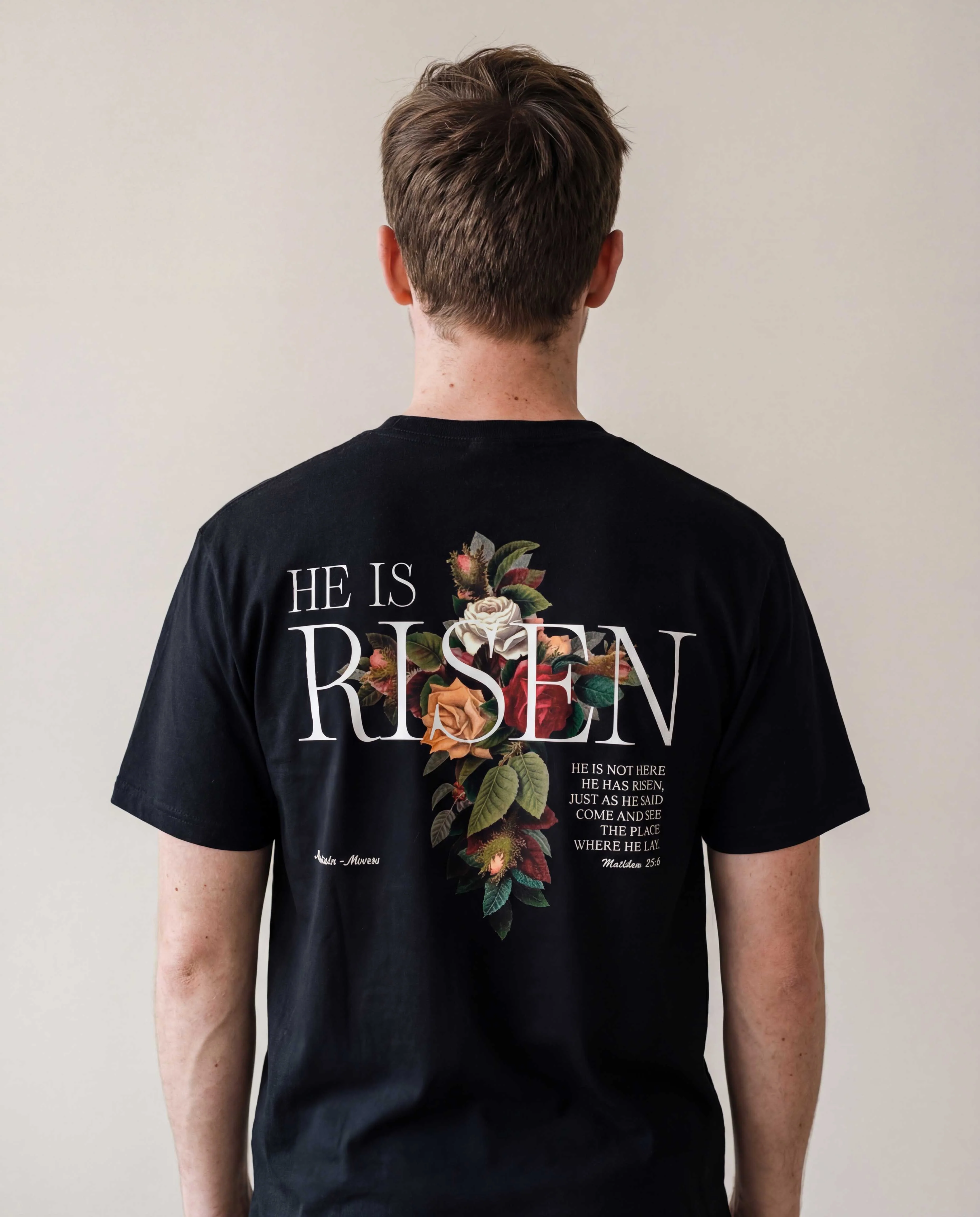 He is Risen Shirt BackPrint
