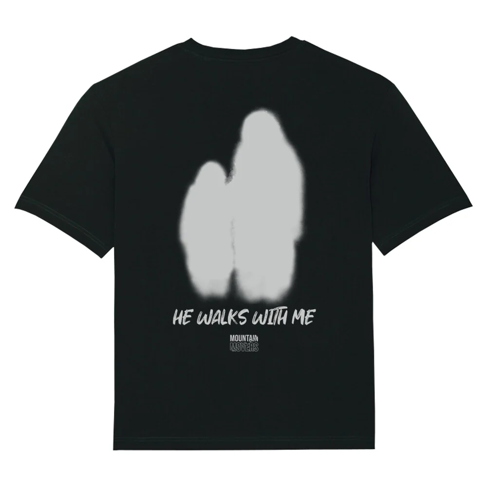 He walks with me Oversized T-Shirt BackPrint