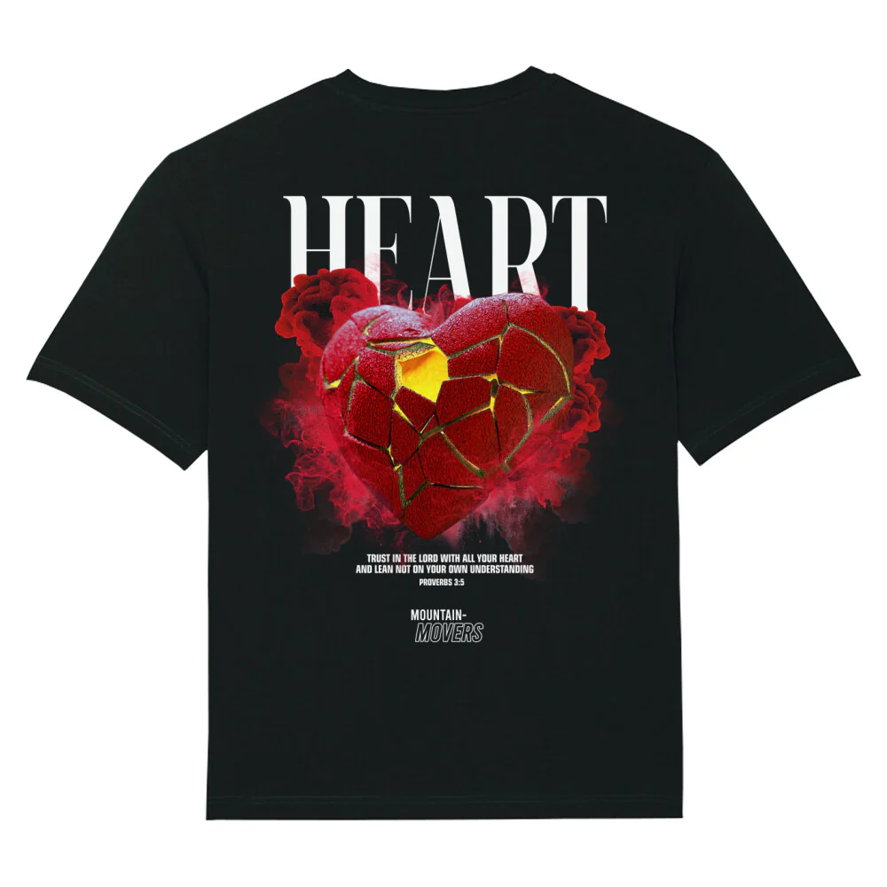 Heart Streetwear Oversized T-Shirt BackPrint