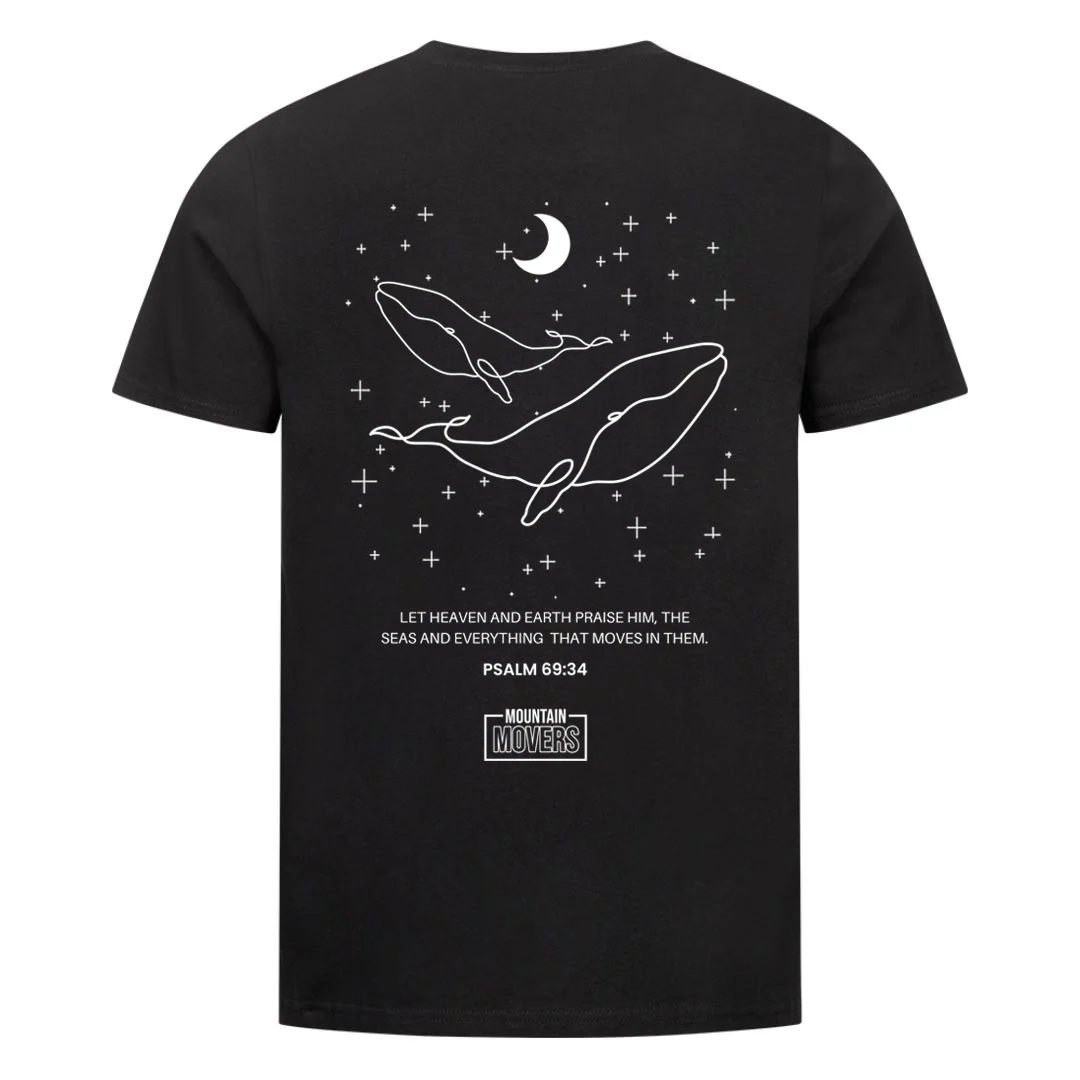 Heaven and earth praise him Shirt Backprint