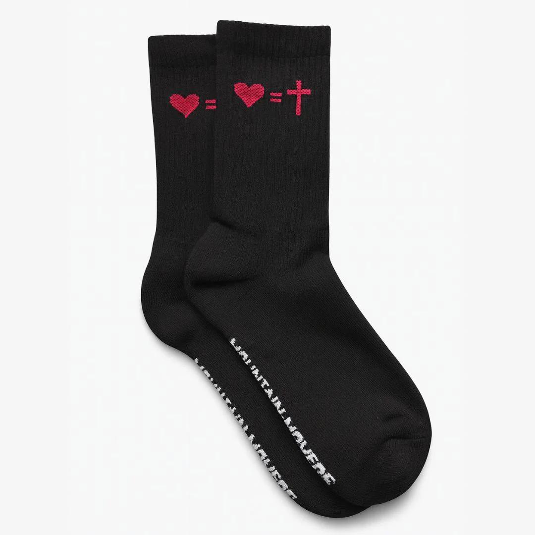 Herz gleich Kreuz Socken - Image 2