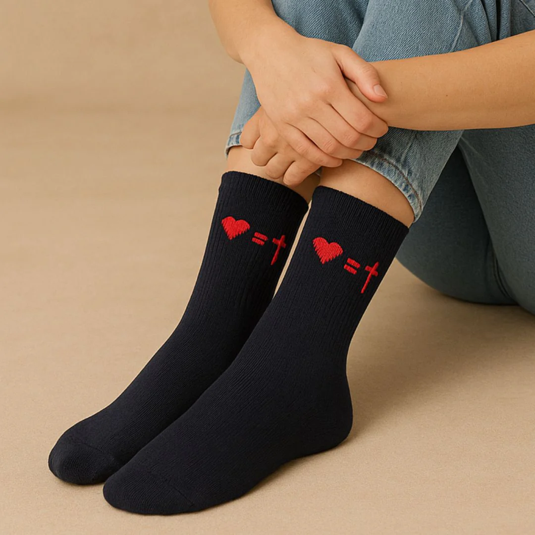 Herz gleich Kreuz Socken - Image 3