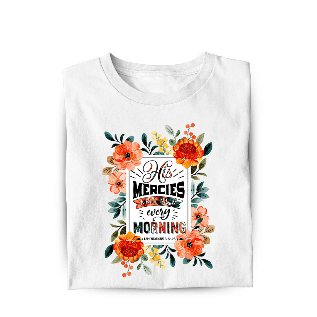 HIS MERCIES FRAUEN T-SHIRT FRONT
