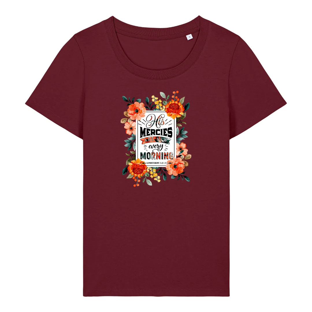 HIS MERCIES FRAUEN T-SHIRT FRONT - Image 6