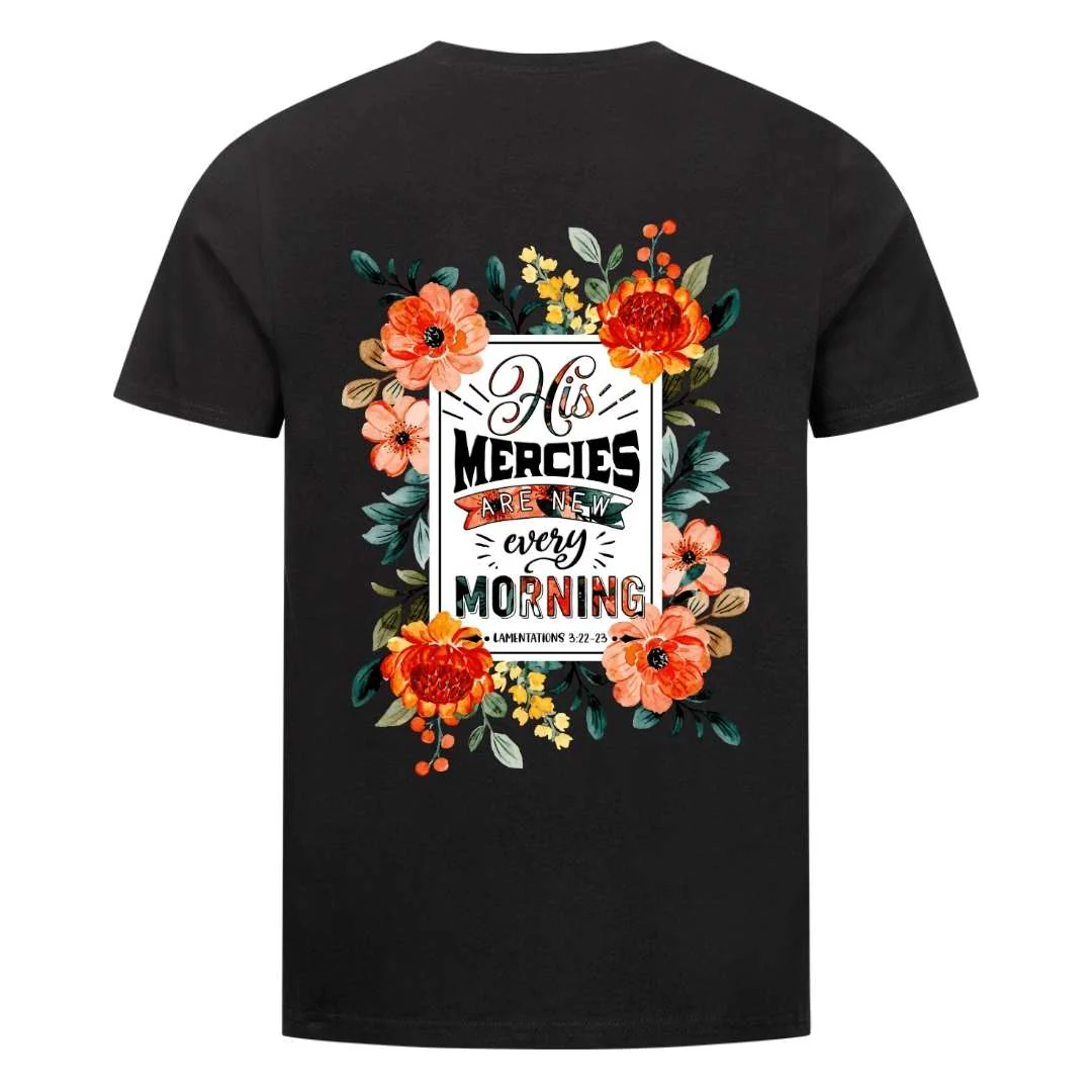 His Mercies are new Shirt BackPrint - Image 2