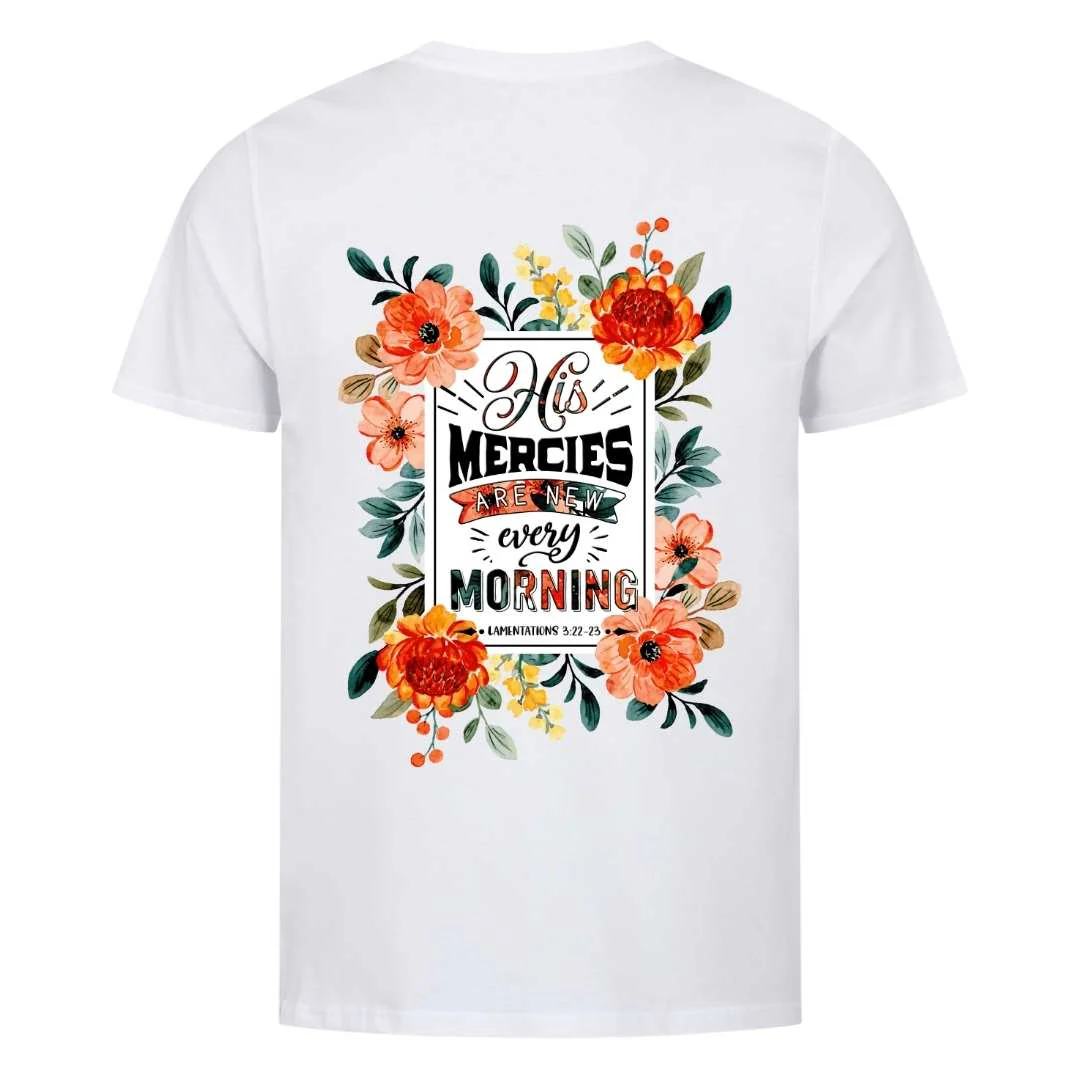 His Mercies are new Shirt BackPrint - Image 6