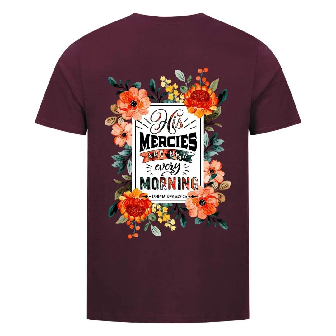 His Mercies are new Shirt BackPrint - Image 8