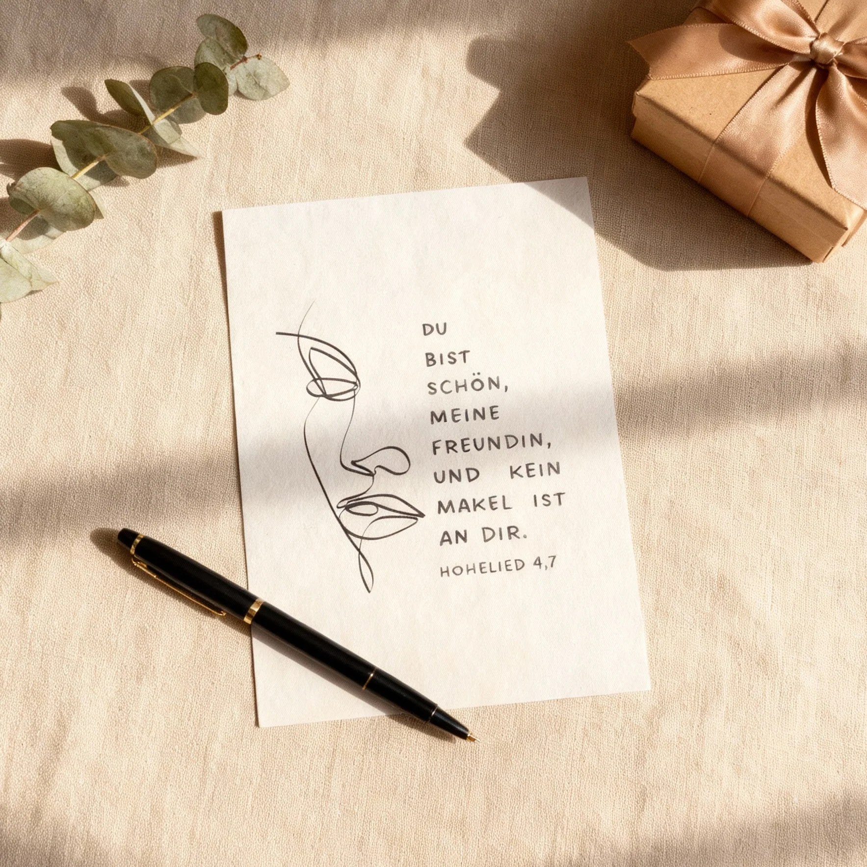 Hohelied 4,7 Postkarte