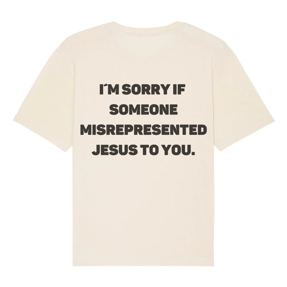 I´m sorry X Bible Oversized Shirt BackPrint - Image 5