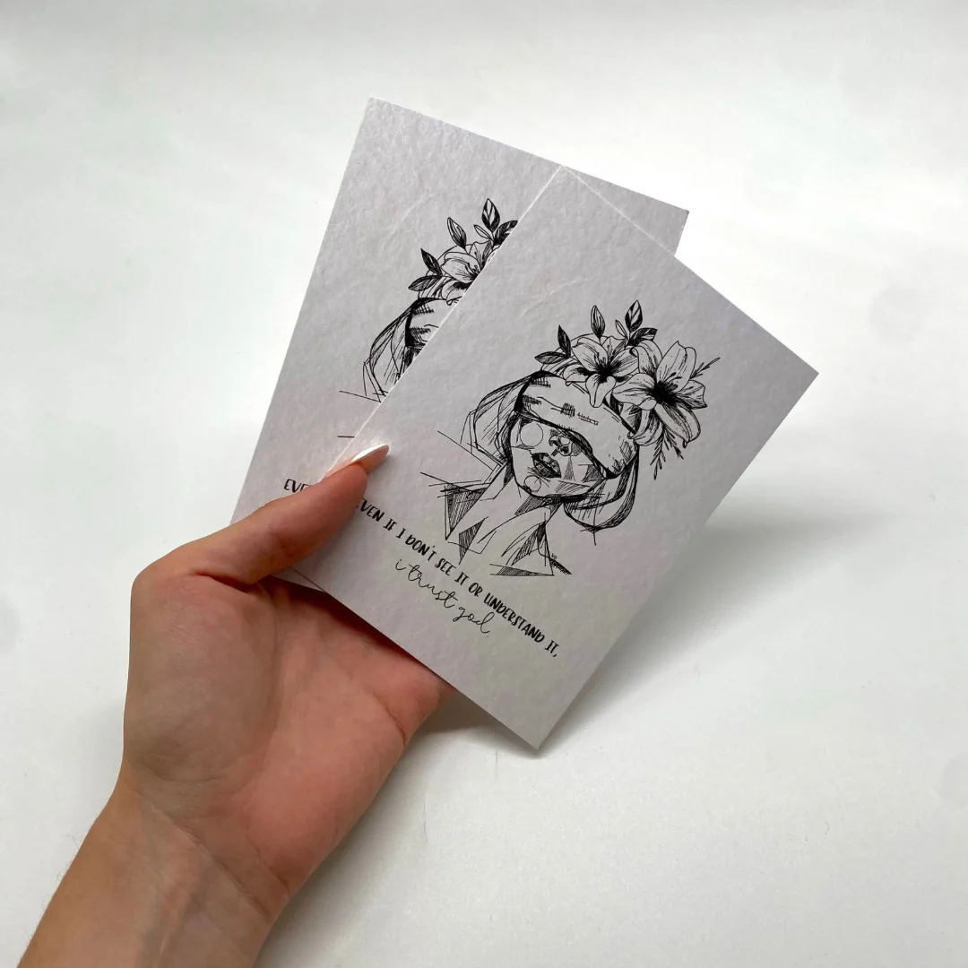 I trust God Postkarte - Image 3