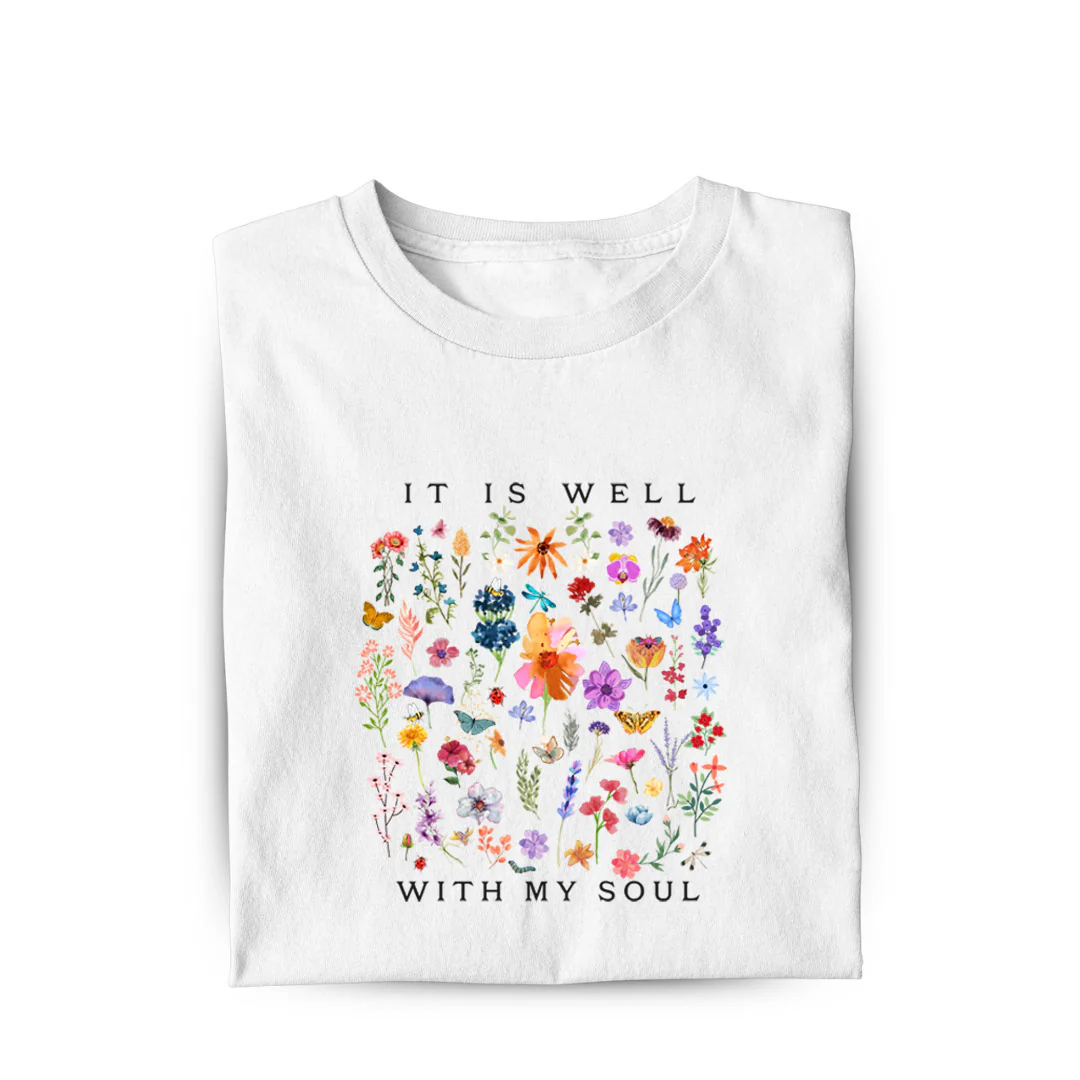 It is well (Flowers) Frauen Shirt
