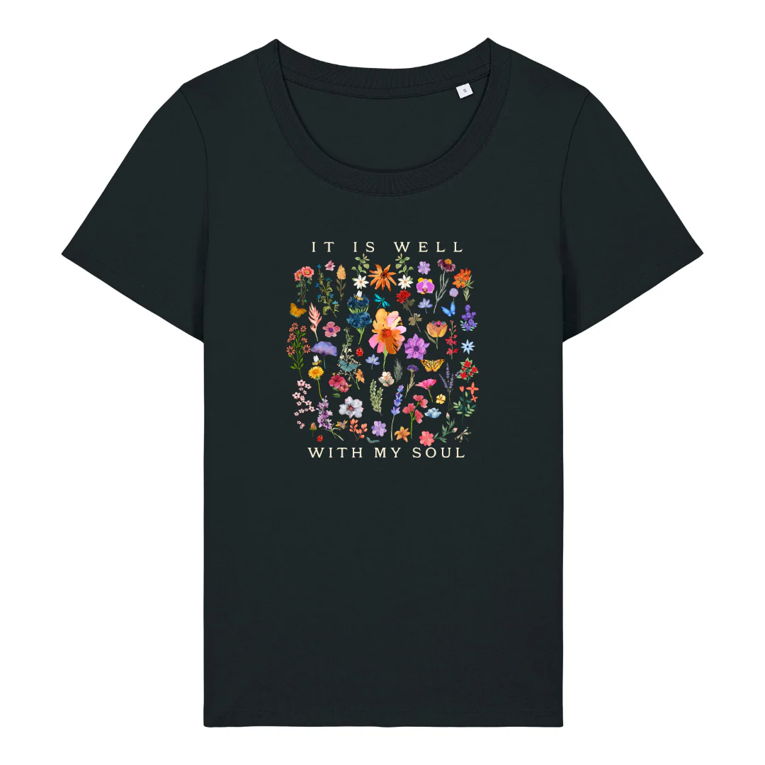 It is well (Flowers) Frauen Shirt - Image 4