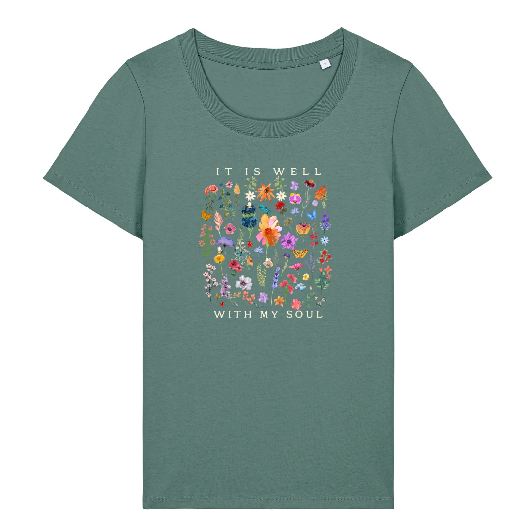 It is well (Flowers) Frauen Shirt - Image 8