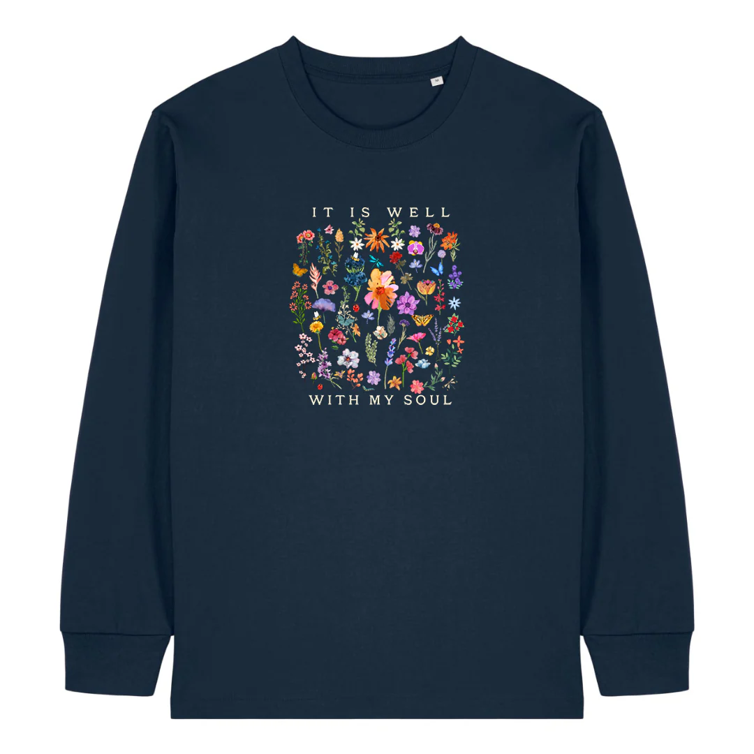 It is well (flowers) Longsleeve - Image 3