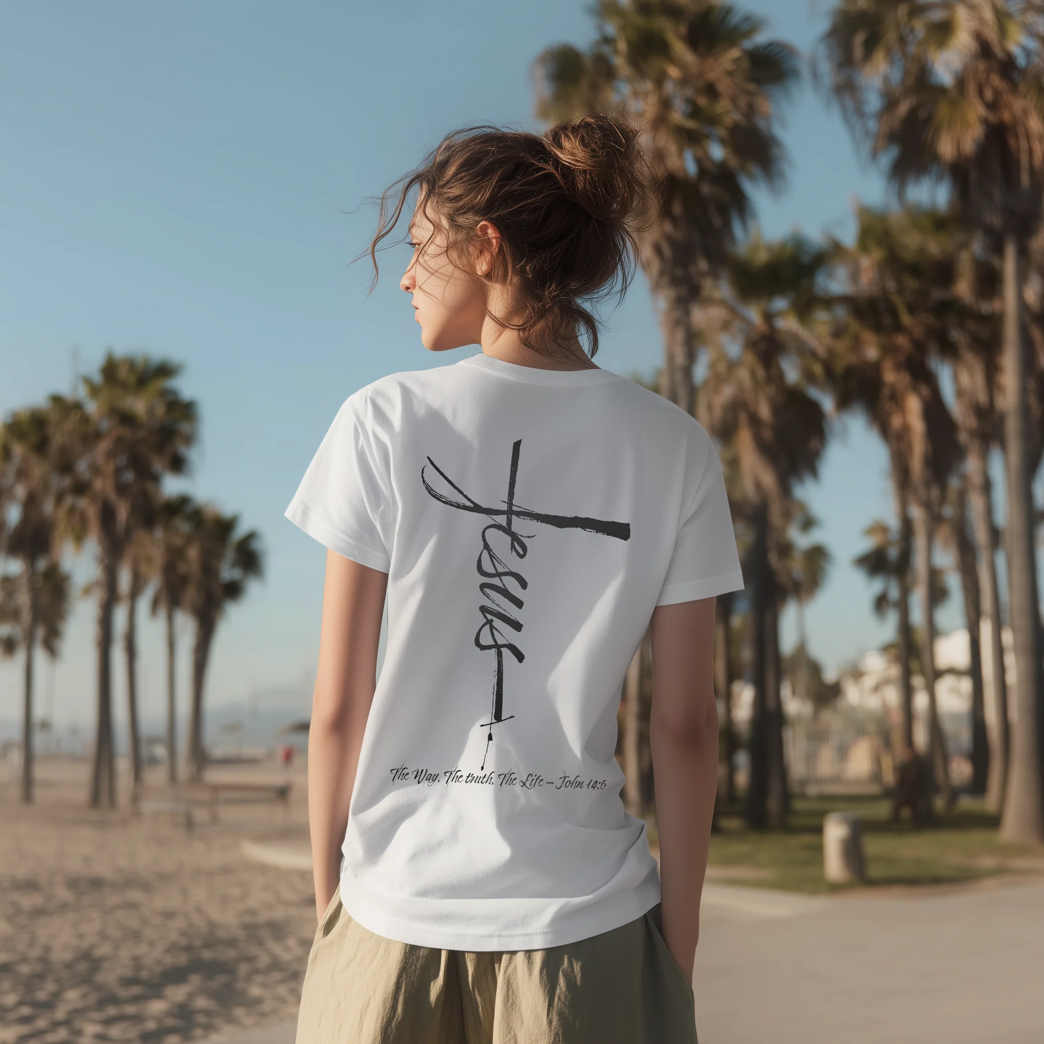 Jesus Cross Shirt BackPrint - Image 3