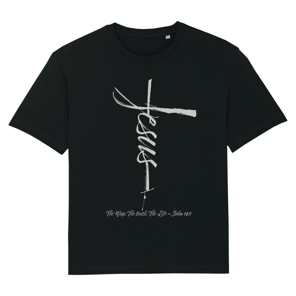 Jesus Cross Oversized T-Shirt FrontPrint