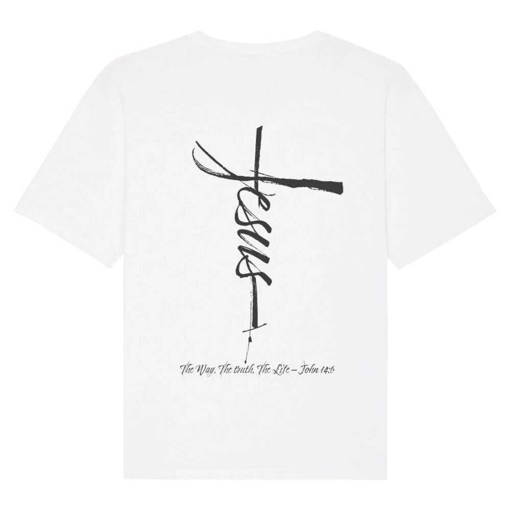 Jesus Cross Oversized Shirt BackPrint - Image 4