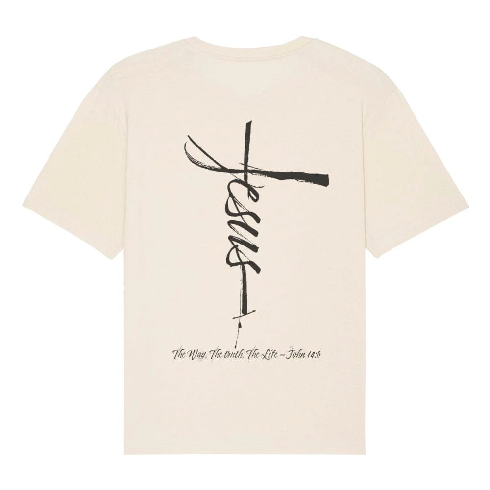 Jesus Cross Oversized Shirt BackPrint - Image 6