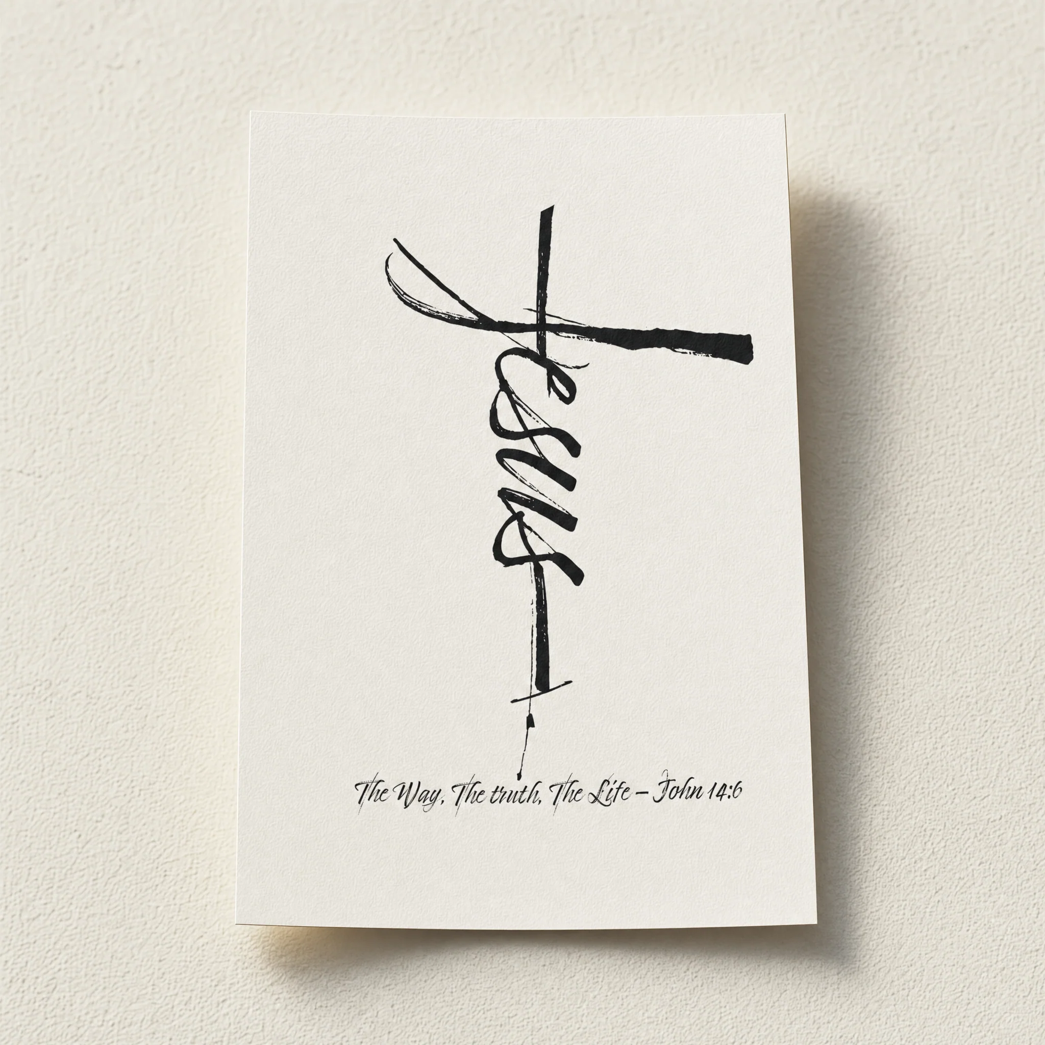 Jesus Cross Poster A4 + A3 + A0