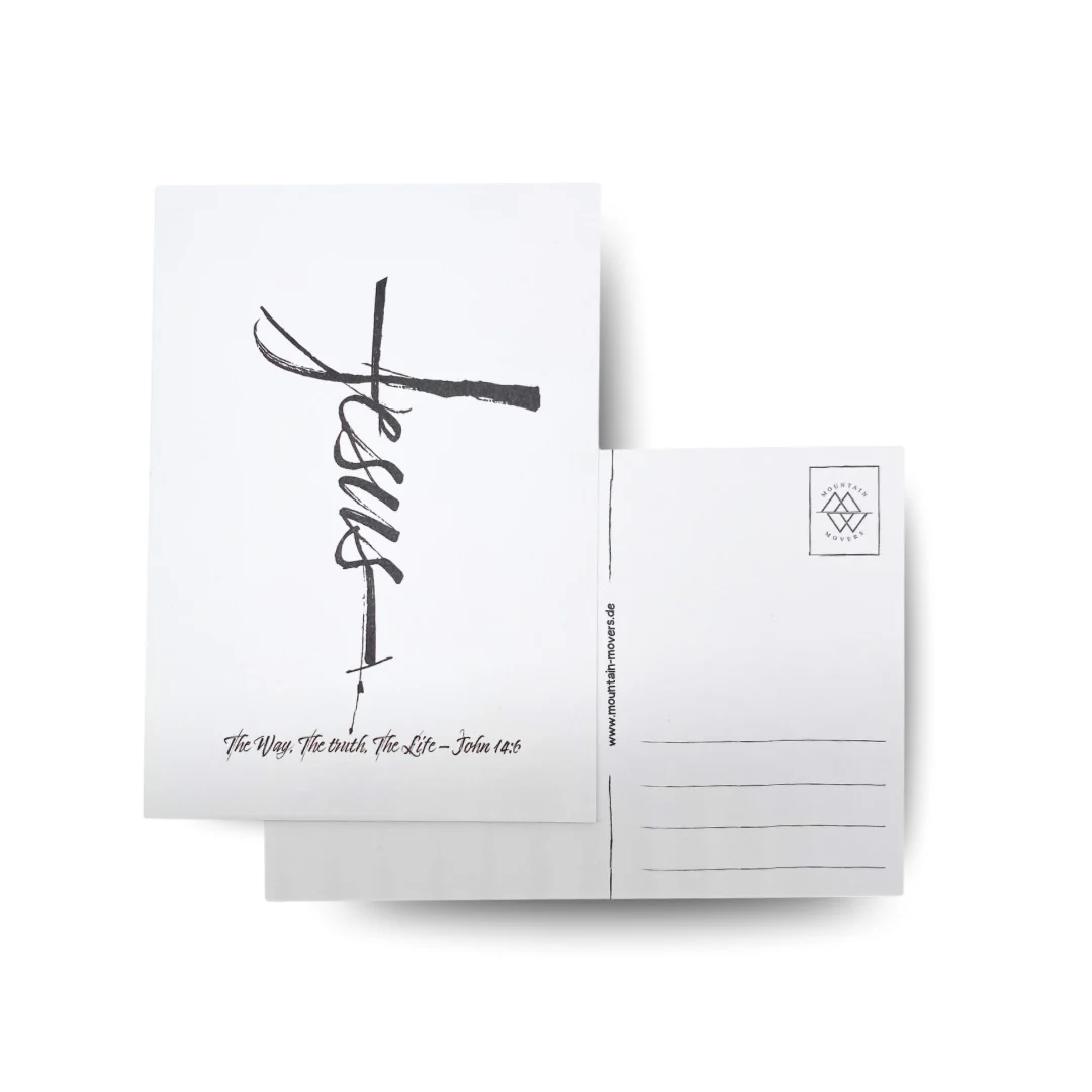 Jesus Cross Postkarte - Image 2