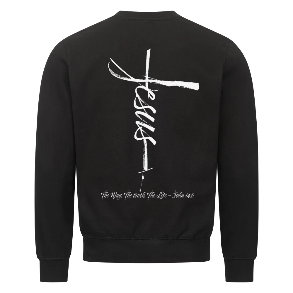 Jesus Cross Sweatshirt BackPrint - Image 2