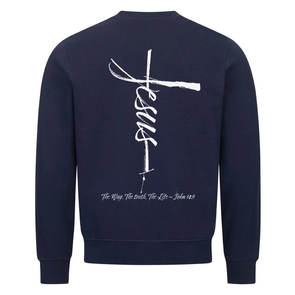 Jesus Cross Sweatshirt BackPrint - Image 3