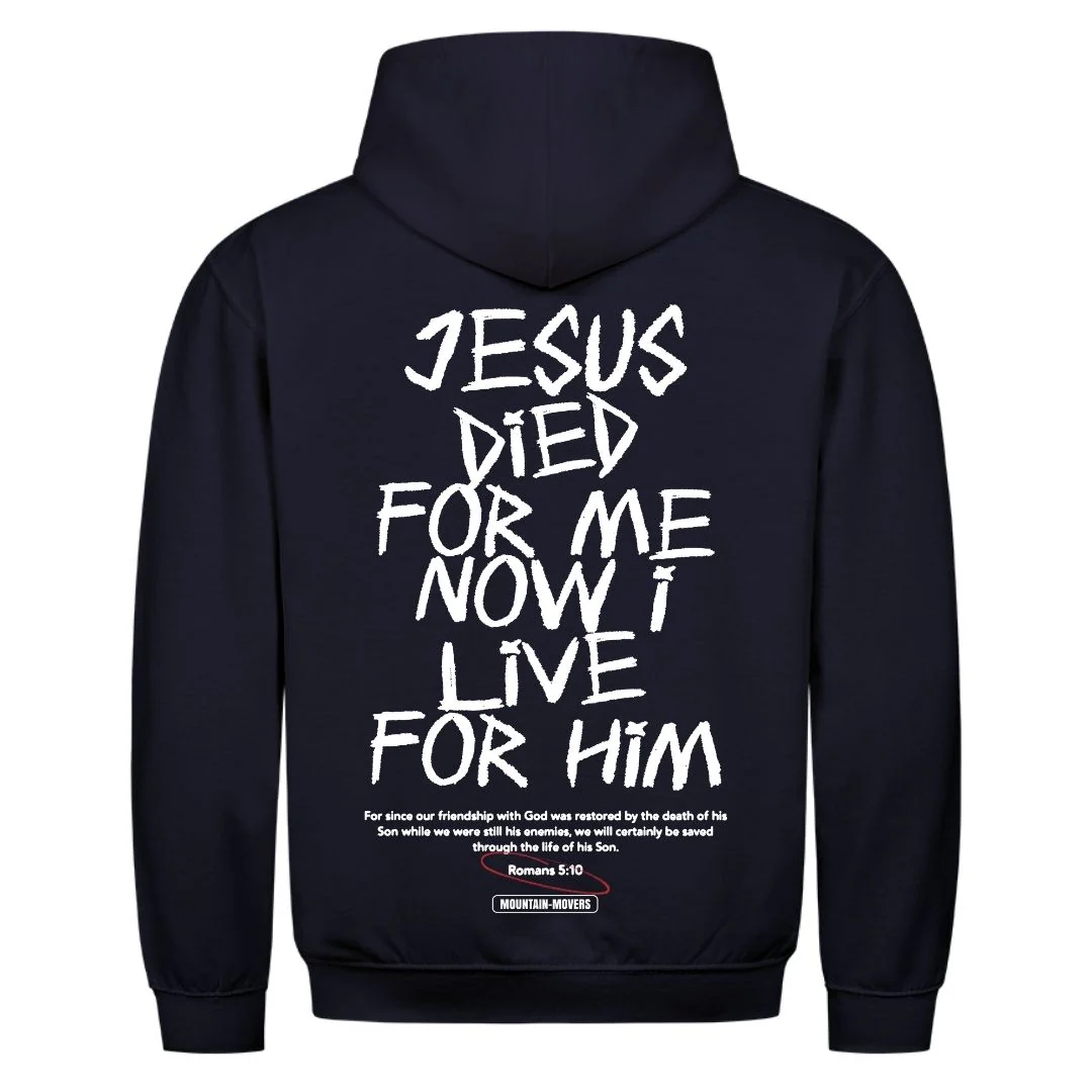Jesus died for me Hoodie Backprint - Image 6