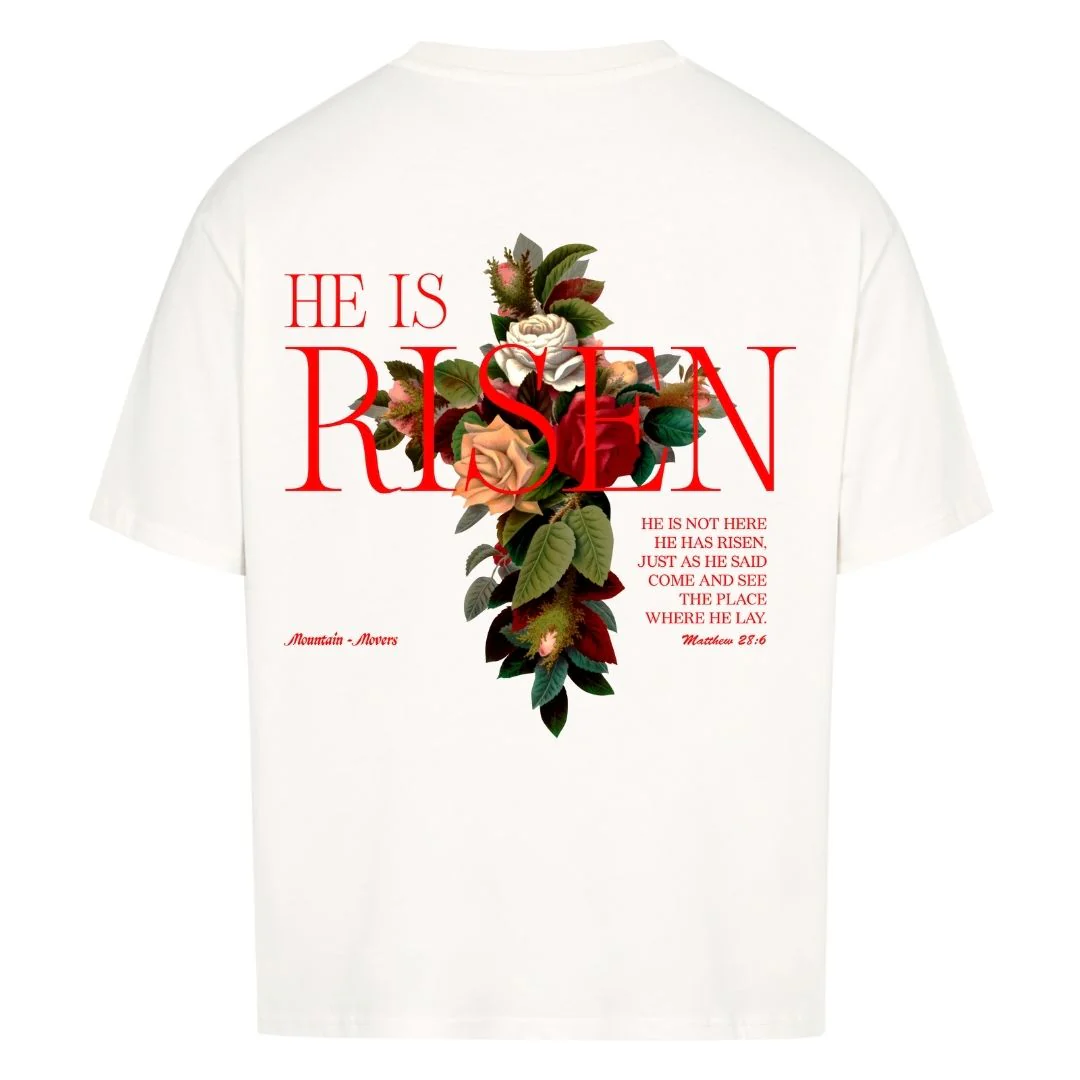 He is Risen Oversized Shirt BackPrint - Image 2