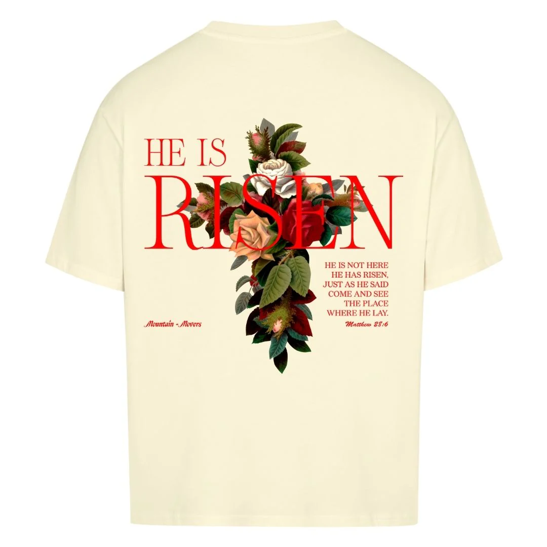 He is Risen Oversized Shirt BackPrint - Image 3