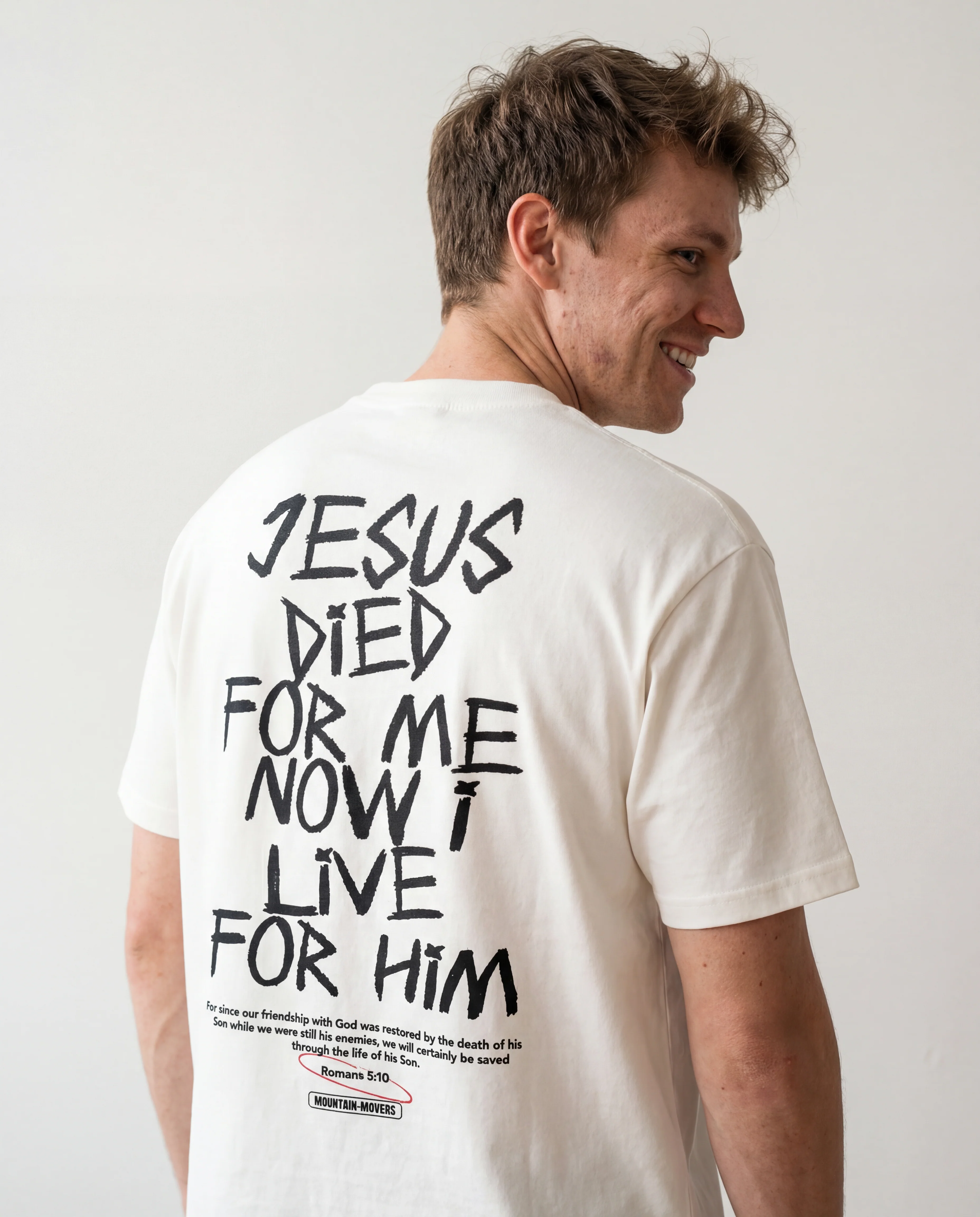 Jesus died for me Shirt Backprint