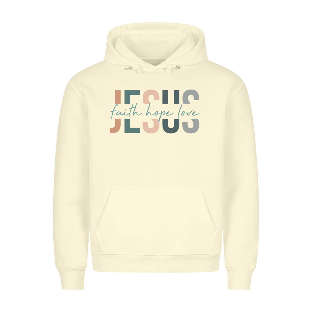 Jesus (Faith Hope Love) Hoodie - Image 3