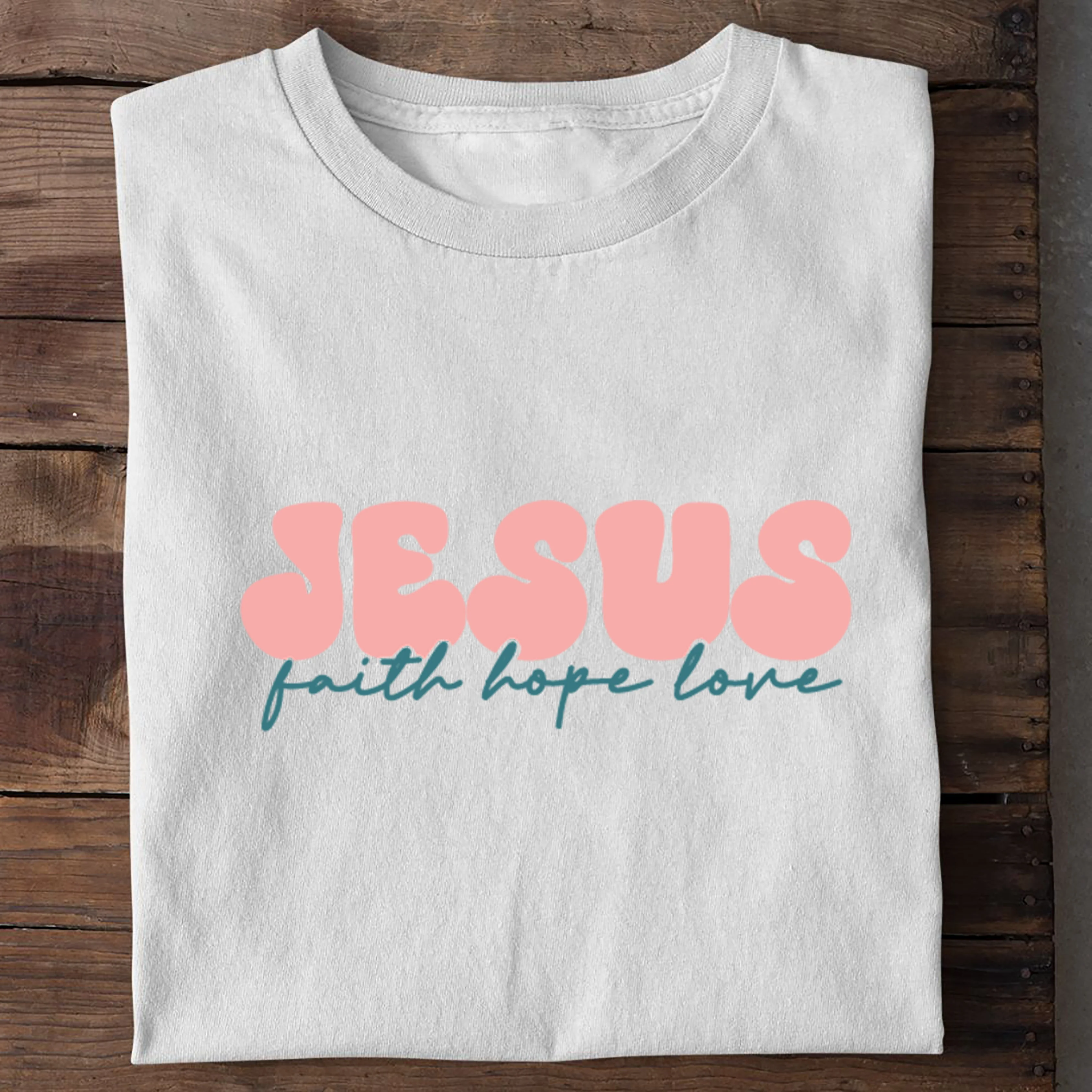 Jesus faith hope love Shirt - Image 3