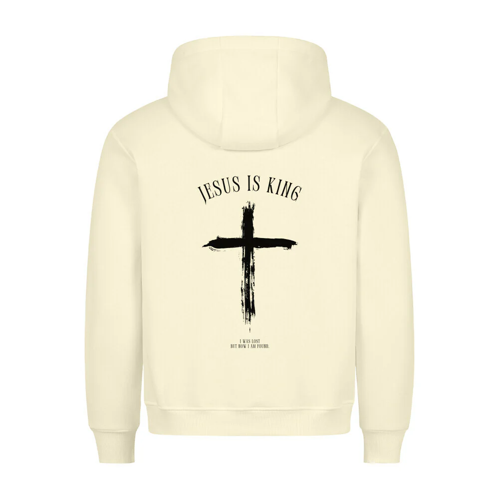 Jesus is King minimalistic Hoodie BackPrint - Image 3
