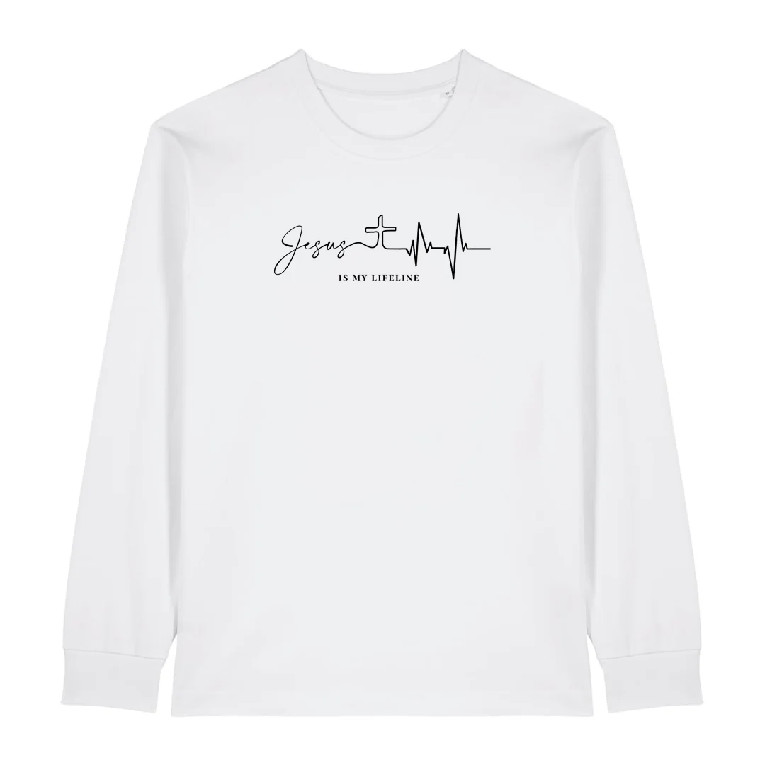 Jesus is my lifeline Longsleeve - Image 2