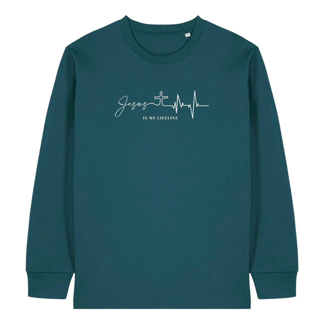 Jesus is my lifeline Longsleeve - Image 4