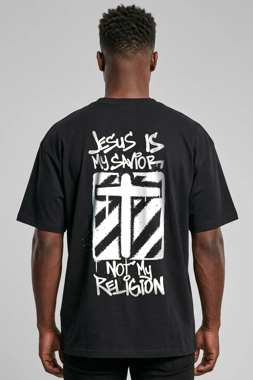 Jesus is my Savior Oversized Shirt BackPrint