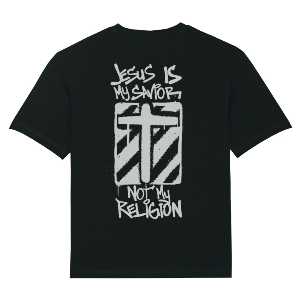 Jesus is my Savior Oversized Shirt BackPrint - Image 2