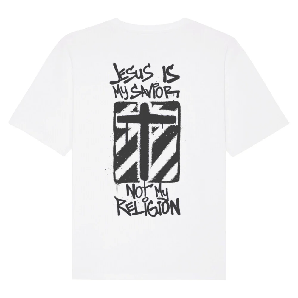 Jesus is my Savior Oversized Shirt BackPrint - Image 4