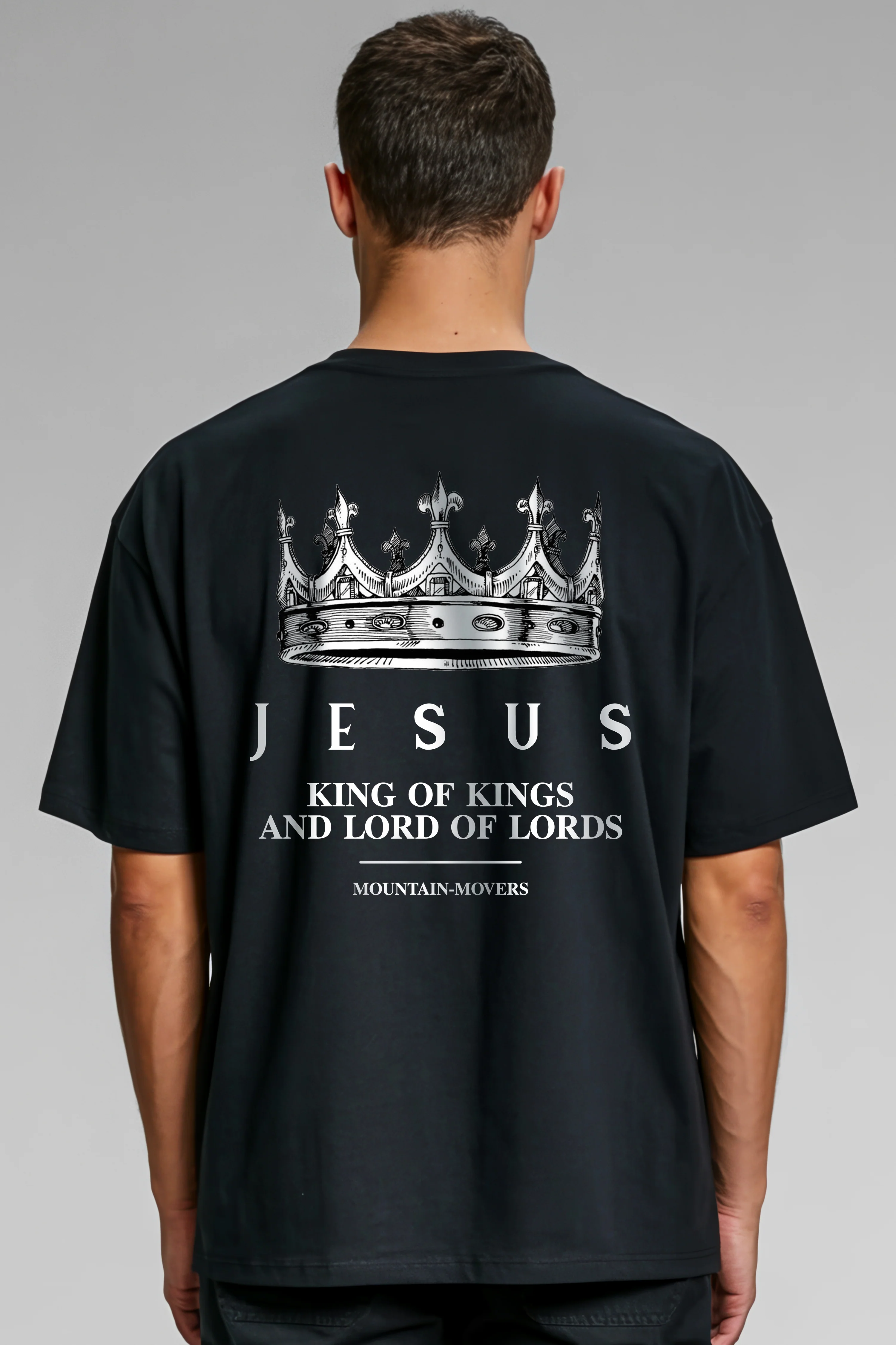 Jesus King of Kings Oversized Shirt BackPrint