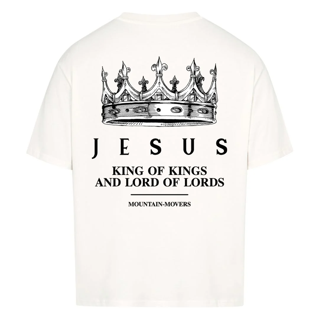 Jesus King of Kings Oversized Shirt BackPrint - Image 3