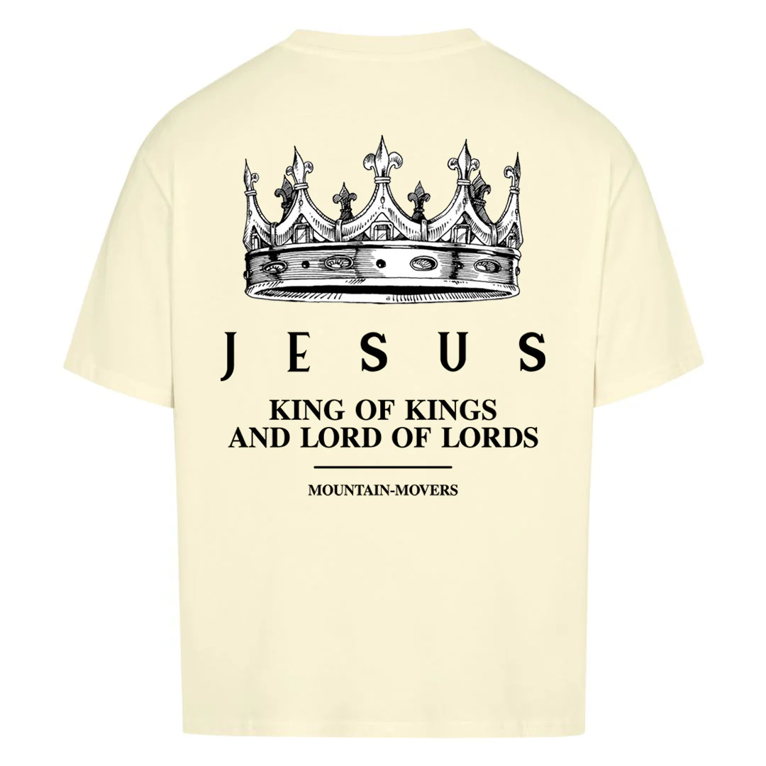 Jesus King of Kings Oversized Shirt BackPrint - Image 4