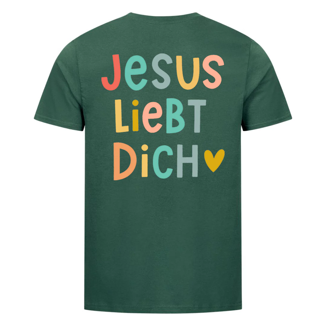 Jesus liebt dich - Cute Shirt Backprint - Image 6