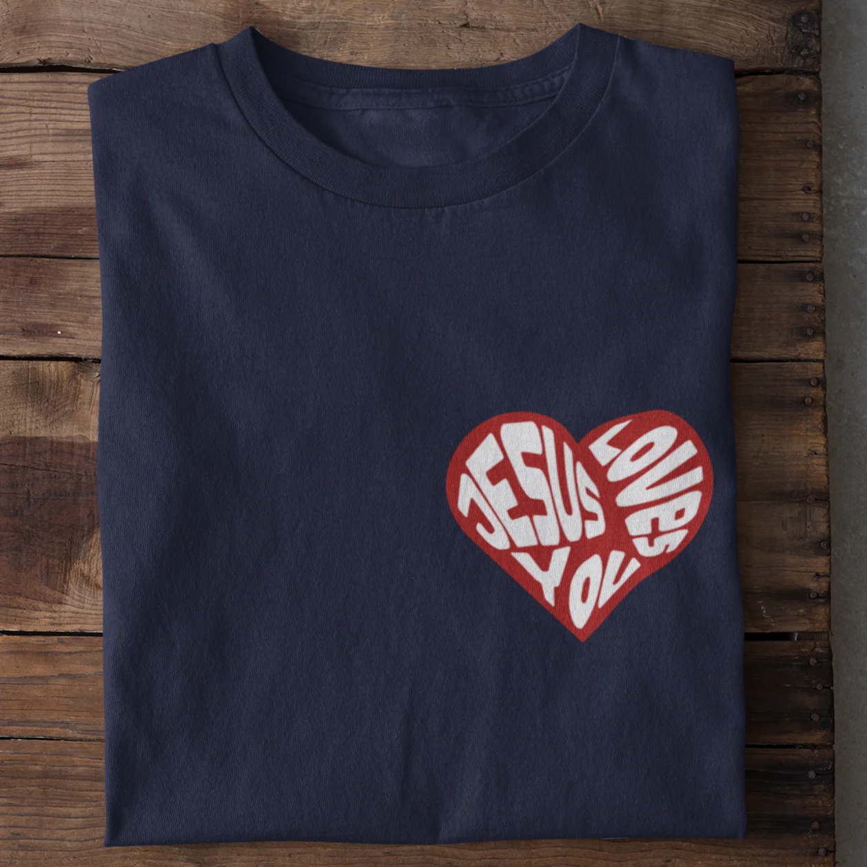 Jesus loves you red heart Shirt - Image 14